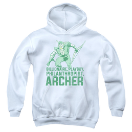 Green Arrow Archer - Youth Hoodie Youth Hoodie (Ages 8-12) Green Arrow   