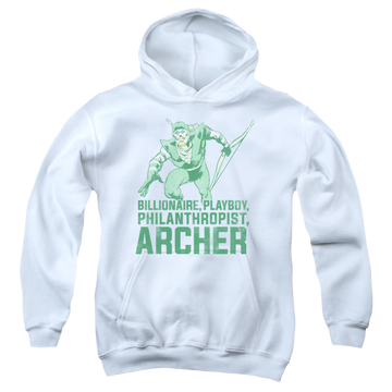 Green Arrow Archer - Youth Hoodie Youth Hoodie (Ages 8-12) Green Arrow   