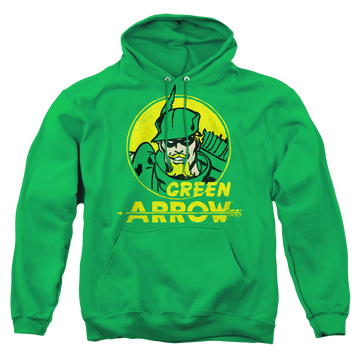 Green Arrow Archer Circle - Pullover Hoodie Pullover Hoodie Green Arrow   