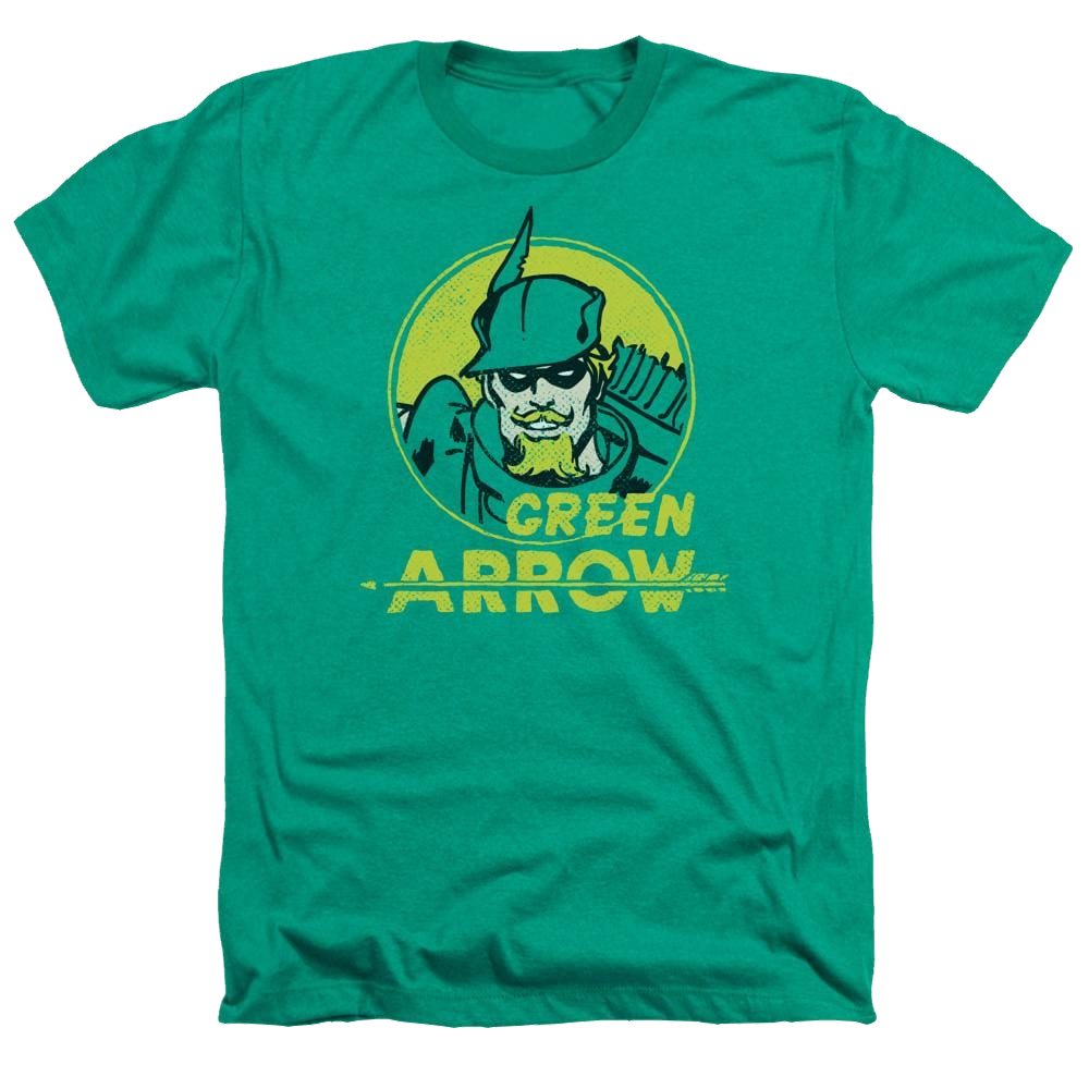 DC Comics Archer Circle - Men's Heather T-Shirt Men's Heather T-Shirt Green Arrow   