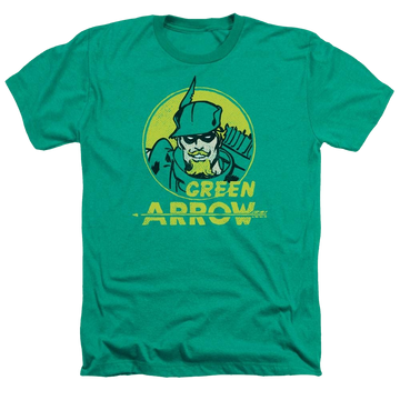 DC Comics Archer Circle - Men's Heather T-Shirt Men's Heather T-Shirt Green Arrow   