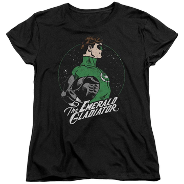 Black women's t-shirt with Green Lantern DC Comics Star Gazer graphic