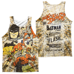 DC Comics All Stars Men's All Over Print Tank Men's All Over Print Tank Justice League   