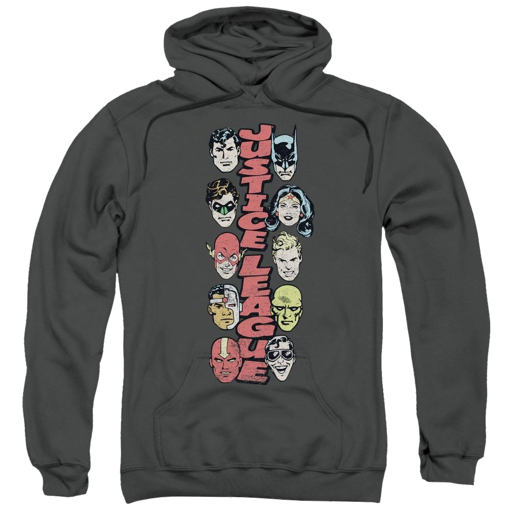 DC Comics Stacked Justice - Pullover Hoodie Pullover Hoodie Justice League   