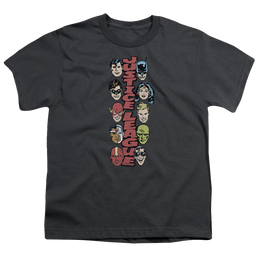 Justice League Stacked Justice - Youth T-Shirt Youth T-Shirt (Ages 8-12) Justice League   