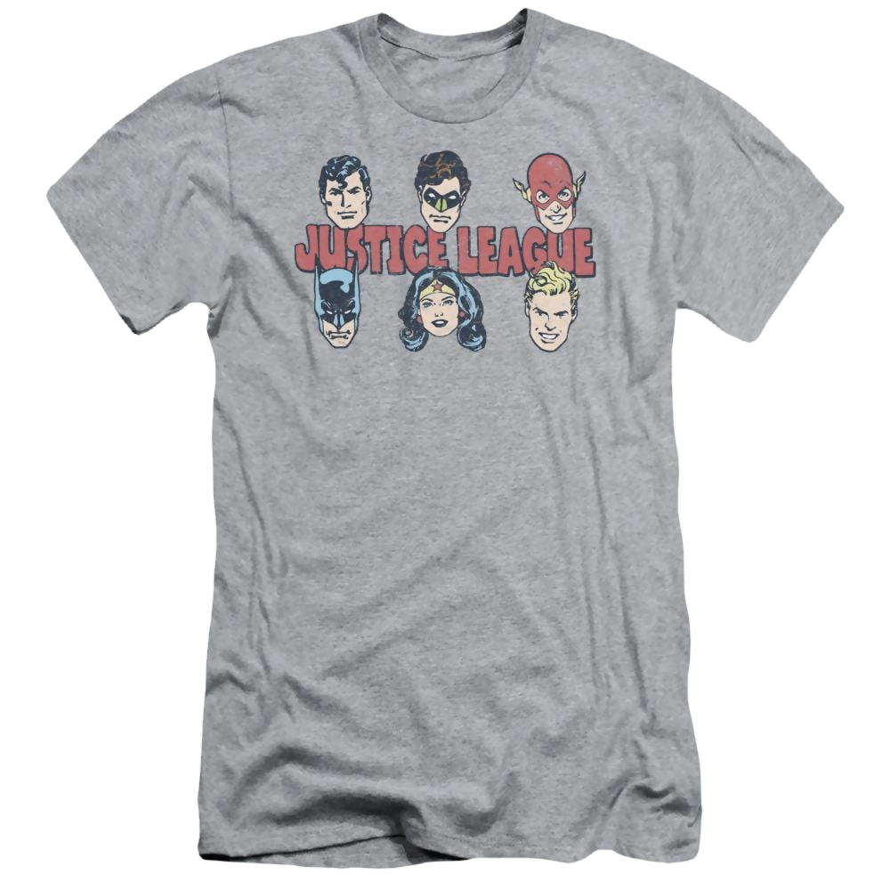 DC Comics Justice Lineup - Men's Slim Fit T-Shirt Men's Slim Fit T-Shirt Justice League   