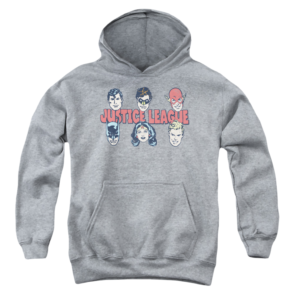 Justice League Justice Lineup - Youth Hoodie Youth Hoodie (Ages 8-12) Justice League   