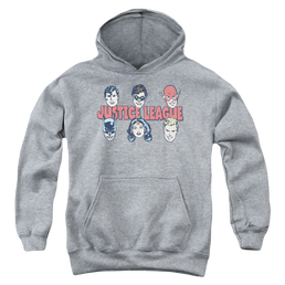 Justice League Justice Lineup - Youth Hoodie Youth Hoodie (Ages 8-12) Justice League   