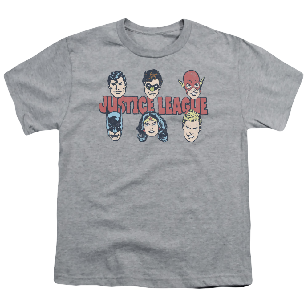 Justice League Justice Lineup - Youth T-Shirt Youth T-Shirt (Ages 8-12) Justice League   