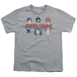 Justice League Justice Lineup - Youth T-Shirt Youth T-Shirt (Ages 8-12) Justice League   