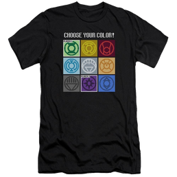 DC Comics Choose Your Color - Men's Premium Slim Fit T-Shirt Men's Premium Slim Fit T-Shirt Justice League   