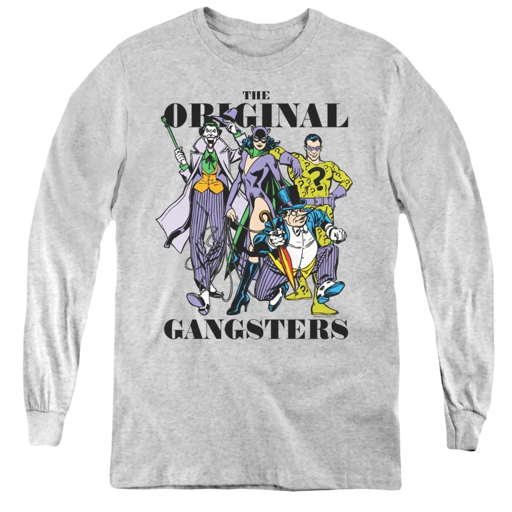 More Dc Characters Original Gangsters - Youth Long Sleeve T-Shirt Youth Long Sleeve T-Shirt DC Comics   