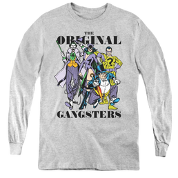 More Dc Characters Original Gangsters - Youth Long Sleeve T-Shirt Youth Long Sleeve T-Shirt DC Comics   