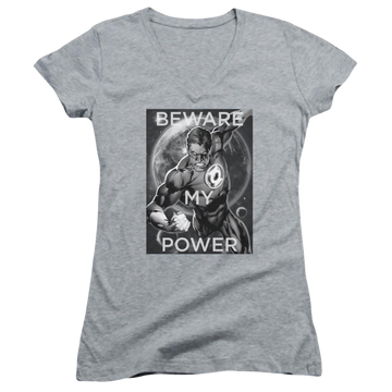 DC Comics Power - Juniors V-Neck T-Shirt Juniors V-Neck T-Shirt Green Lantern   