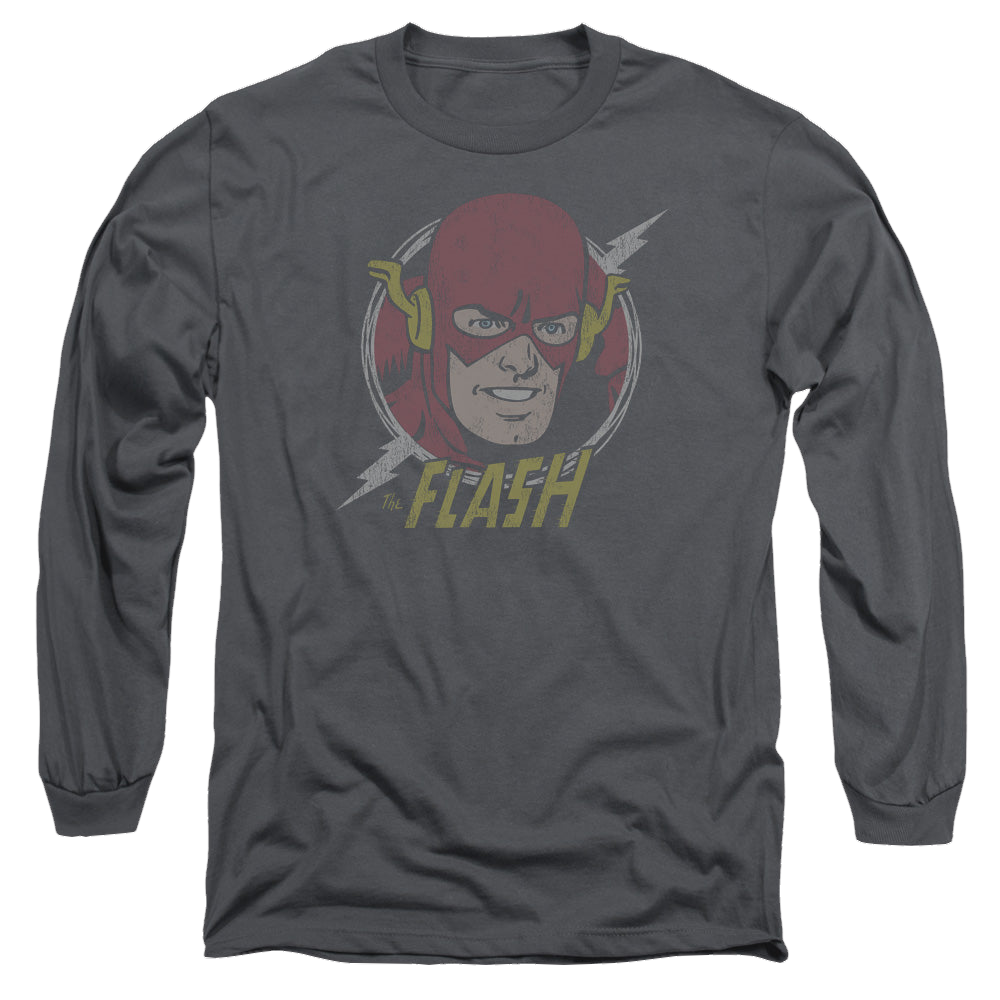 Flash, The Vintage Voltage - Men's Long Sleeve T-Shirt Men's Long Sleeve T-Shirt The Flash   