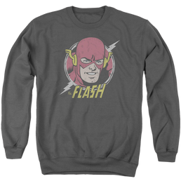 Flash, The Vintage Voltage - Men's Crewneck Sweatshirt Men's Crewneck Sweatshirt The Flash   