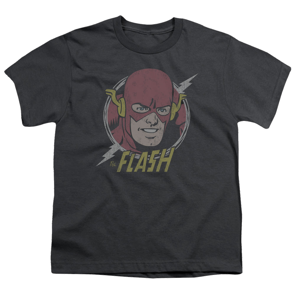 Flash, The Vintage Voltage - Youth T-Shirt Youth T-Shirt (Ages 8-12) The Flash   
