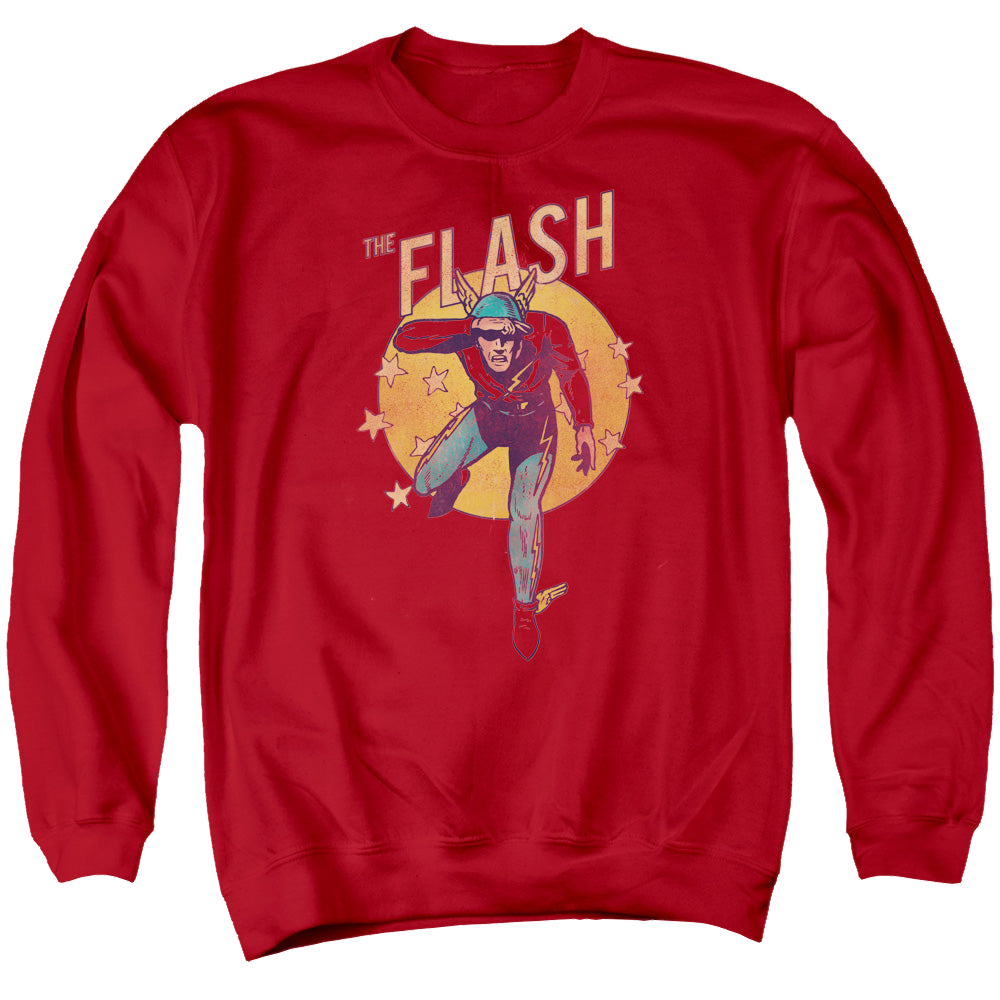 Flash, The Circle & Stars - Men's Crewneck Sweatshirt Men's Crewneck Sweatshirt The Flash   