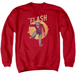 Flash, The Circle & Stars - Men's Crewneck Sweatshirt Men's Crewneck Sweatshirt The Flash   