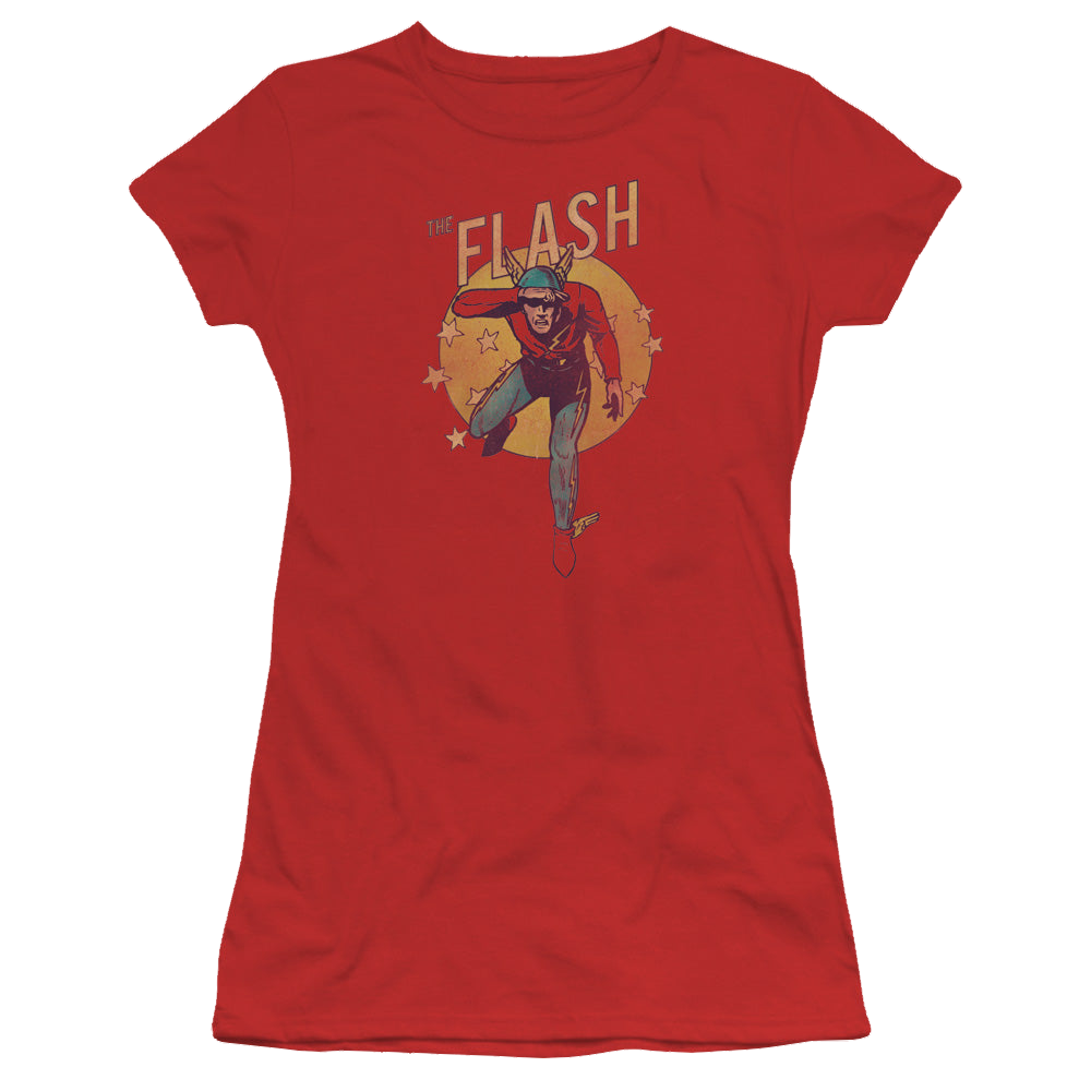 Flash, The Circle & Stars - Juniors T-Shirt Juniors T-Shirt The Flash   