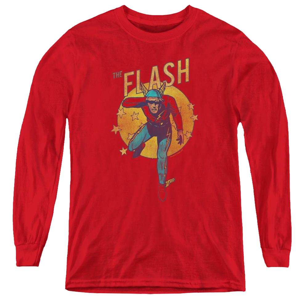 Flash, The Circle & Stars - Youth Long Sleeve T-Shirt Youth Long Sleeve T-Shirt The Flash   