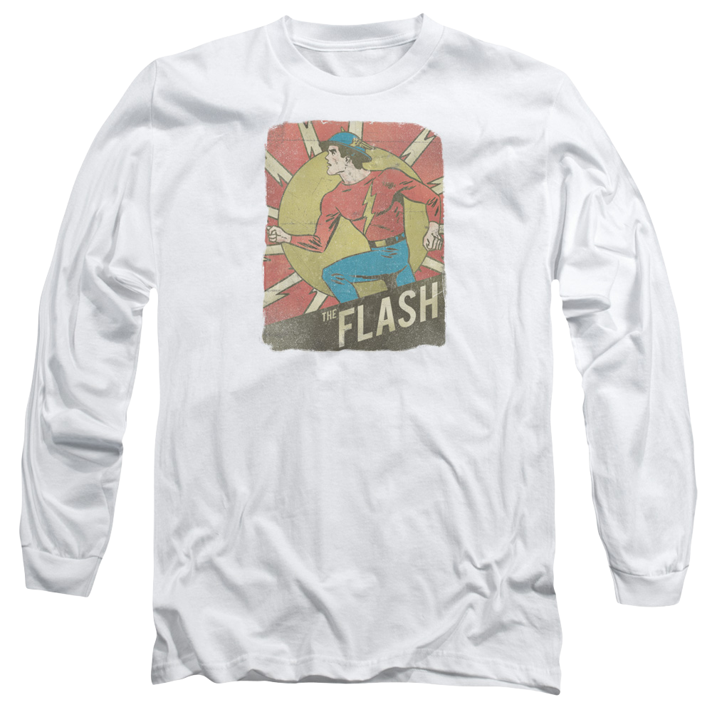 Flash, The Tattered Poster - Men's Long Sleeve T-Shirt Men's Long Sleeve T-Shirt The Flash   