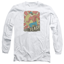Flash, The Tattered Poster - Men's Long Sleeve T-Shirt Men's Long Sleeve T-Shirt The Flash   