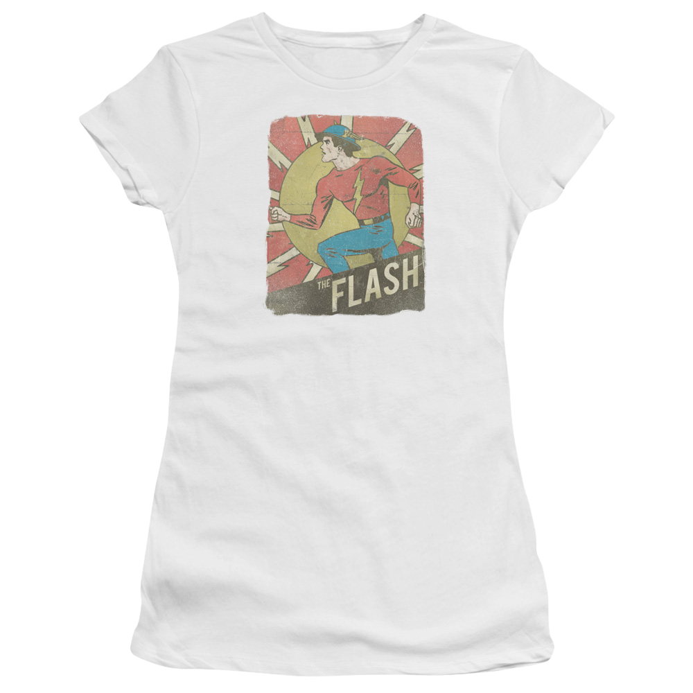 Flash, The Tattered Poster - Juniors T-Shirt Juniors T-Shirt The Flash   