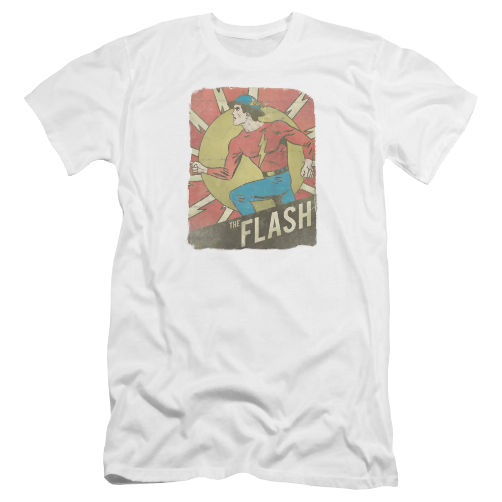 Flash, The Tattered Poster - Men's Premium Slim Fit T-Shirt Men's Premium Slim Fit T-Shirt The Flash   