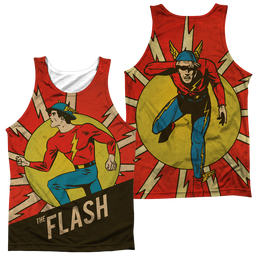 Flash, The Vintage Comic Flash F/B - Men's All Over Print Tank Top Men's All Over Print Tank The Flash   