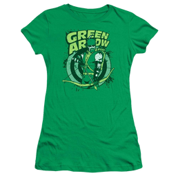 DC Comics On Target - Juniors T-Shirt Juniors T-Shirt Green Arrow   