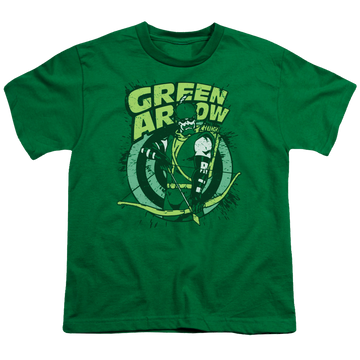 Green Arrow On Target - Youth T-Shirt Youth T-Shirt (Ages 8-12) Green Arrow   