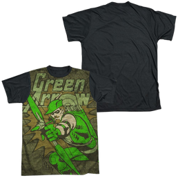 DC Comics Take Aim - Men's Black Back T-Shirt Men's Black Back T-Shirt Green Arrow   