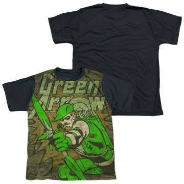 Green Arrow Take Aim - Youth Black Back T-Shirt Youth Black Back T-Shirt (Ages 8-12) Green Arrow   