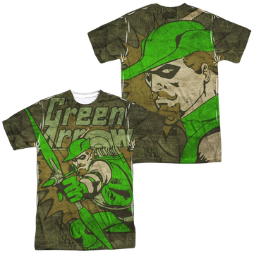 DC Comics Take Aim Men's All Over Print T-Shirt Men's All-Over Print T-Shirt Green Arrow   