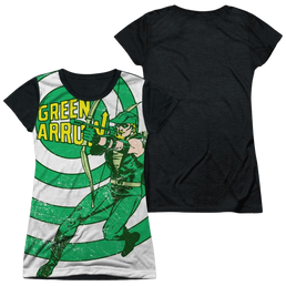 DC Comics Bullseye - Juniors Black Back T-Shirt Juniors Black Back T-Shirt Green Arrow   