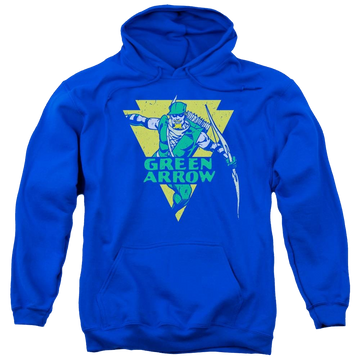 DC Comics Distressed Arrow - Pullover Hoodie Pullover Hoodie Green Arrow   