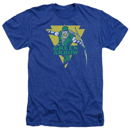 DC Comics Distressed Arrow - Men's Heather T-Shirt Men's Heather T-Shirt Green Arrow   