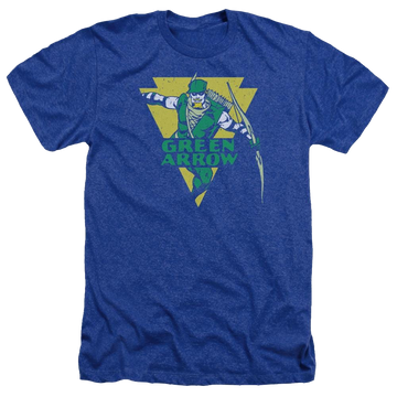 DC Comics Distressed Arrow - Men's Heather T-Shirt Men's Heather T-Shirt Green Arrow   
