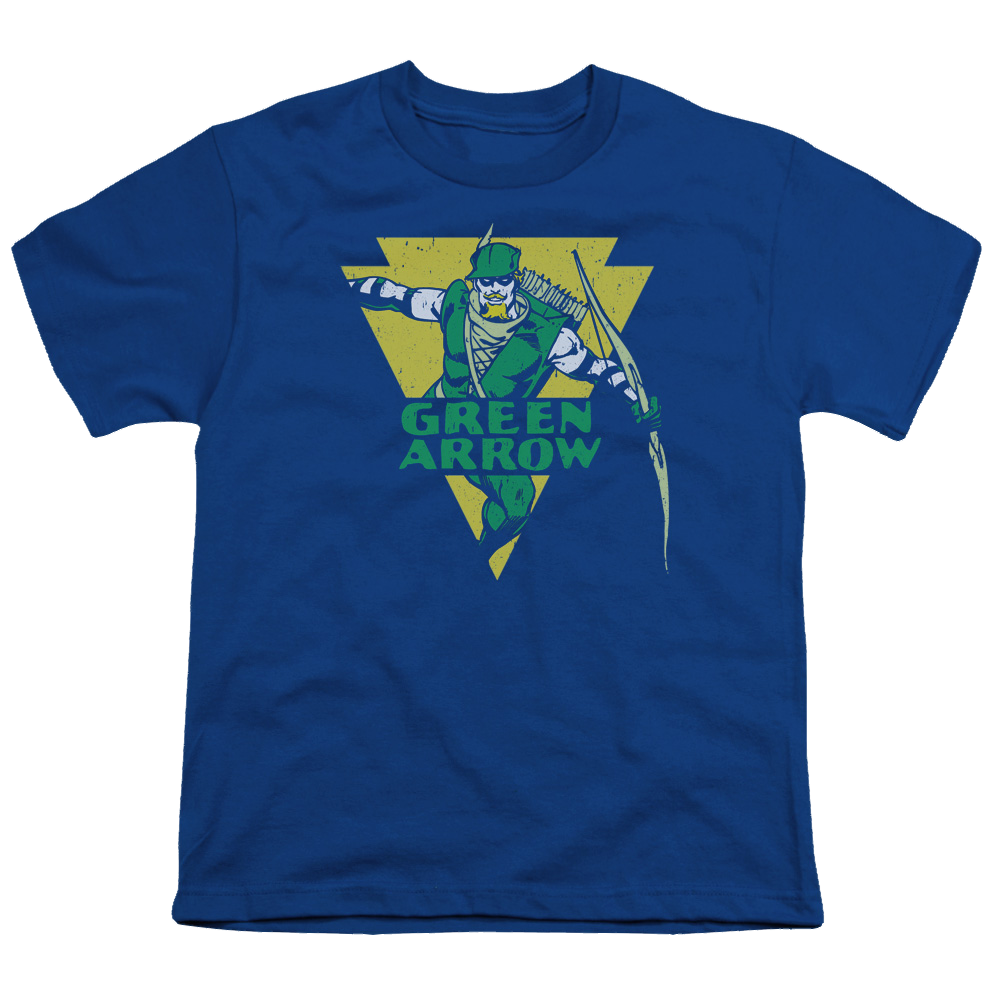 Green Arrow Distressed Arrow - Youth T-Shirt Youth T-Shirt (Ages 8-12) Green Arrow   