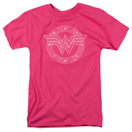 DC Comics Tattered Emblem - Men's Regular Fit T-Shirt Men's Regular Fit T-Shirt Wonder Woman   