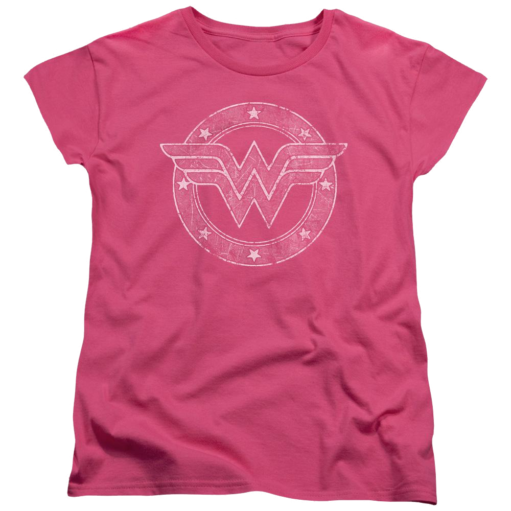 DC Comics Tattered Emblem - Women's T-Shirt Women's T-Shirt Wonder Woman   