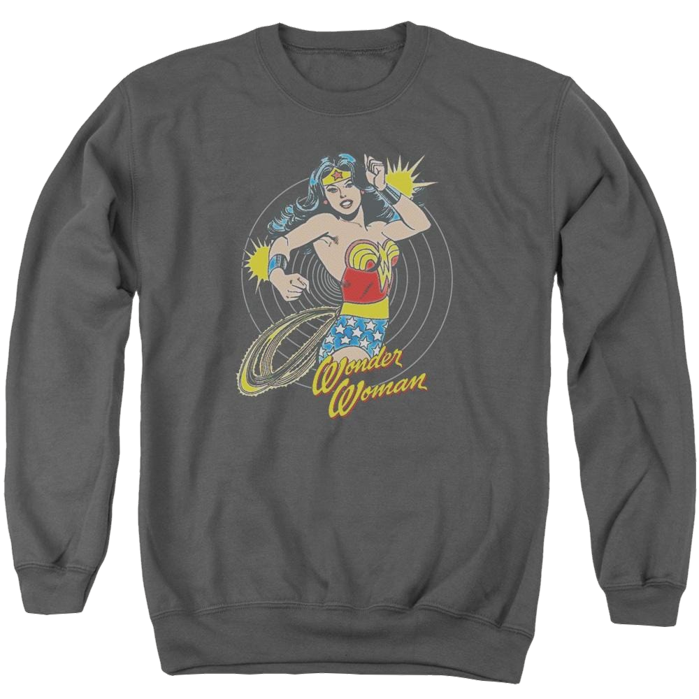 DC Comics Spinning - Men's Crewneck Sweatshirt Men's Crewneck Sweatshirt DC Comics   