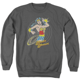 DC Comics Spinning - Men's Crewneck Sweatshirt Men's Crewneck Sweatshirt DC Comics   