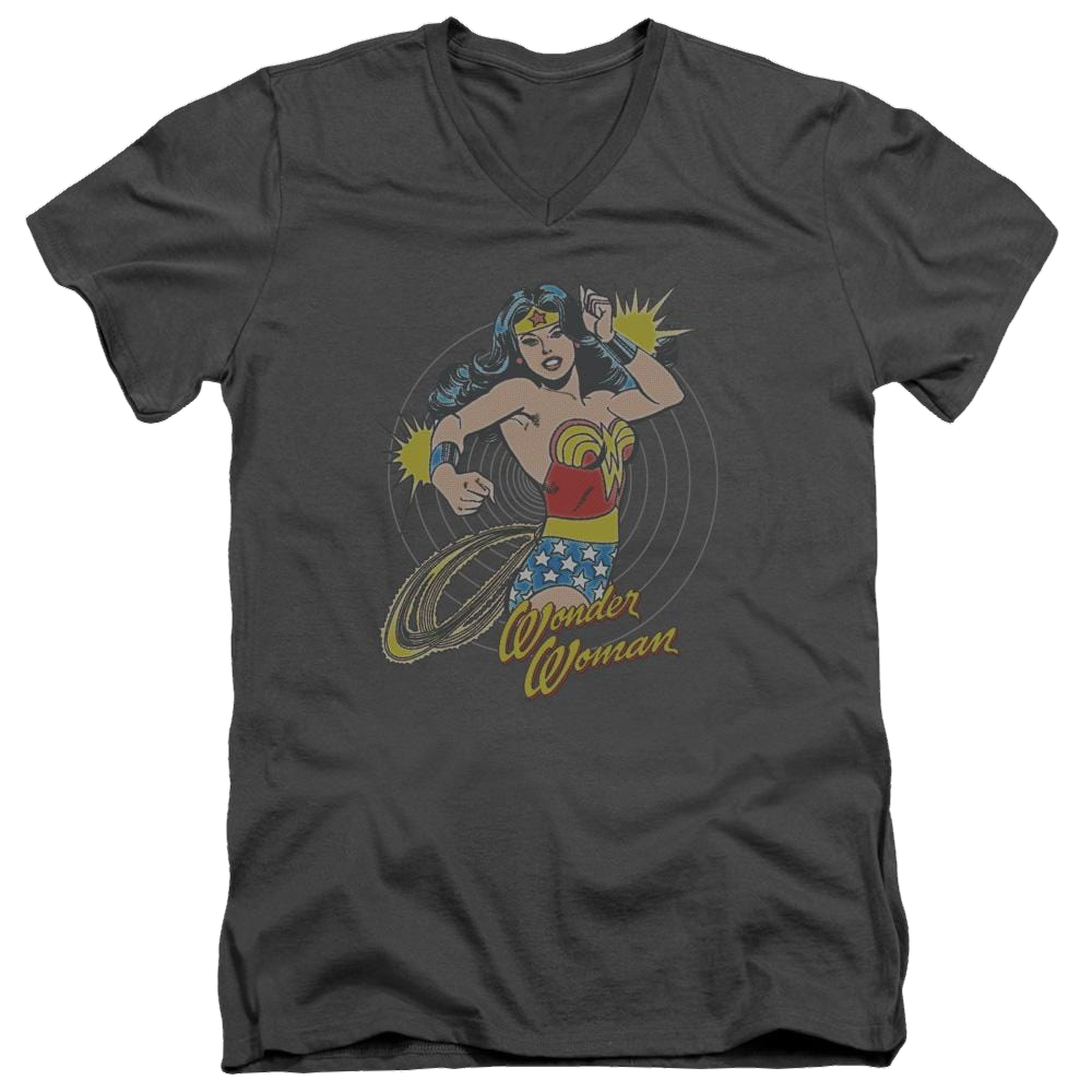 DC Comics Spinning - Men's V-Neck T-Shirt Men's V-Neck T-Shirt DC Comics   