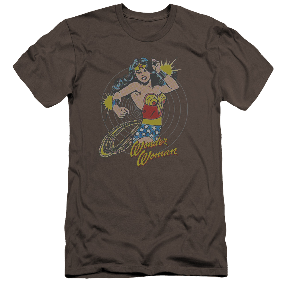 Wonder Woman Spinning - Men's Premium Slim Fit T-Shirt Men's Premium Slim Fit T-Shirt Wonder Woman   