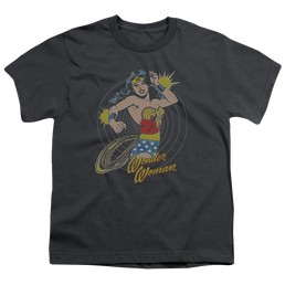 Wonder Woman Spinning - Youth T-Shirt Youth T-Shirt (Ages 8-12) Wonder Woman   