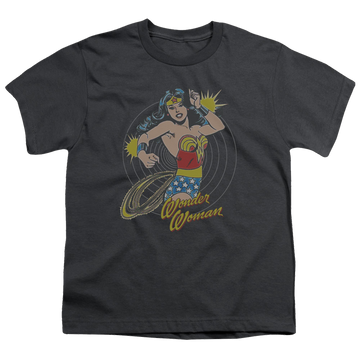 Wonder Woman Spinning - Youth T-Shirt Youth T-Shirt (Ages 8-12) Wonder Woman   