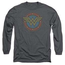 DC Comics Ww Vintage Emblem - Men's Long Sleeve T-Shirt Men's Long Sleeve T-Shirt DC Comics   