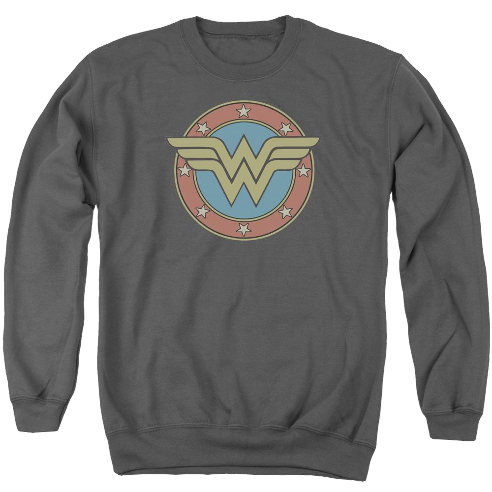 DC Comics Ww Vintage Emblem - Men's Crewneck Sweatshirt Men's Crewneck Sweatshirt DC Comics   